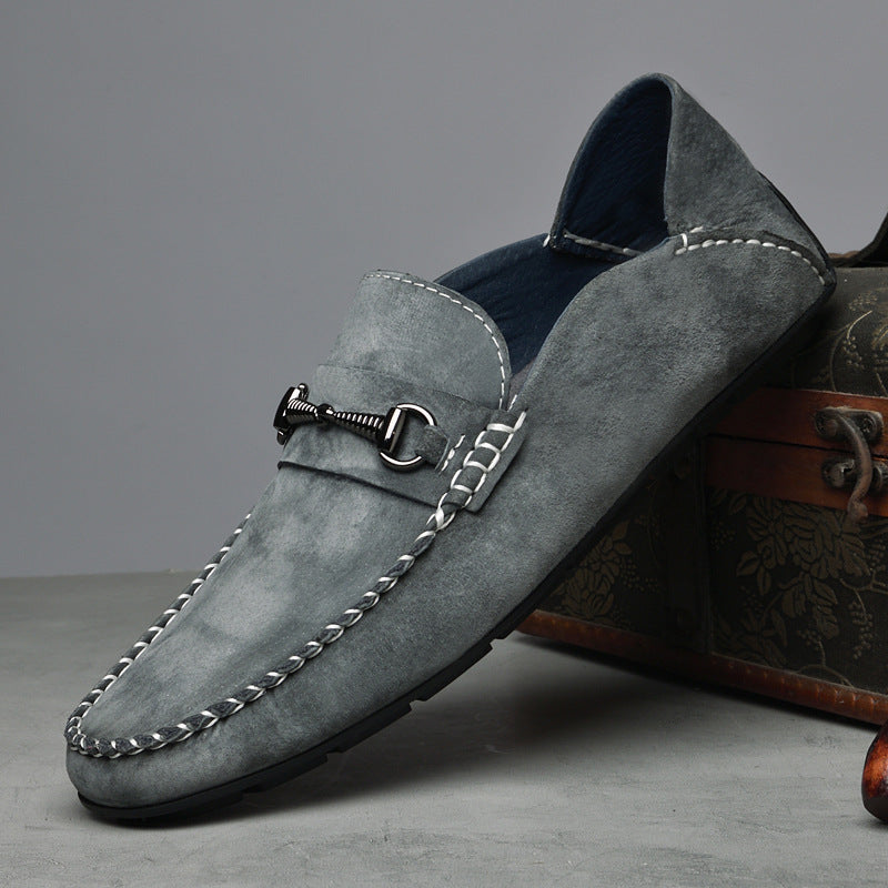 Chaussures Casual en Cuir Suédé Respirantes pour Hommes