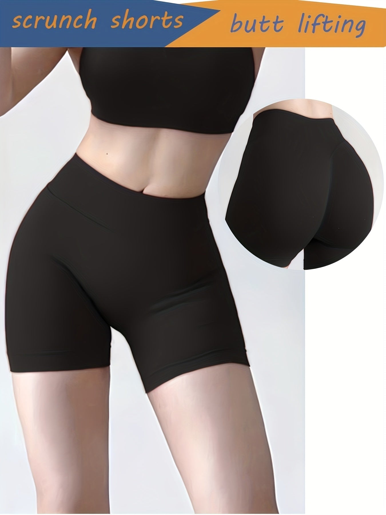 Shorts de Yoga Taille Haute - Sèche Rapidement & Résistants aux Squats