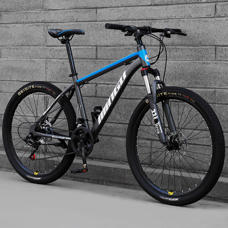 Vélo de montagne 24/26 pouces avec frein à disque et absorption de chocs