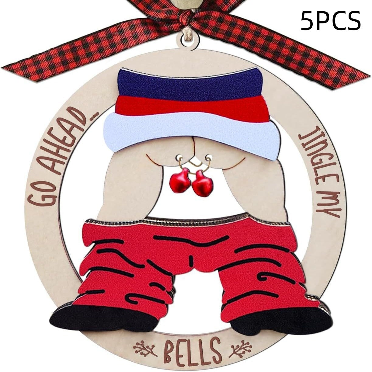 Pendentif en Bois de Cloche pour Décoration de Noël