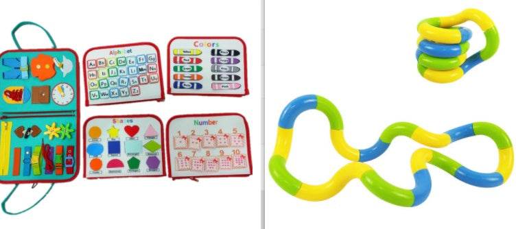 Livre d'Activités Enfant : Tableau Sensoriel d'Apprentissage - Allomarc.com