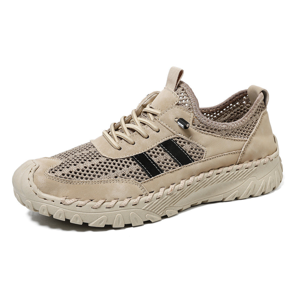 Chaussures Pour Hommes en Cuir de Vachette Plus Size en Maille de Mode Coréenne