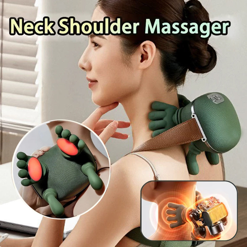 Massager Électrique pour Cou et Épaules – Soulagement de la Douleur sans Fil