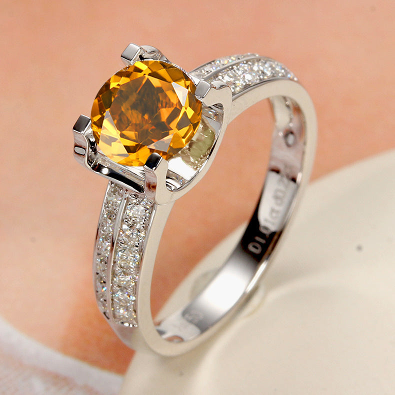 Bague Ouverte en Moissanite pour Femmes - Élégance et Style