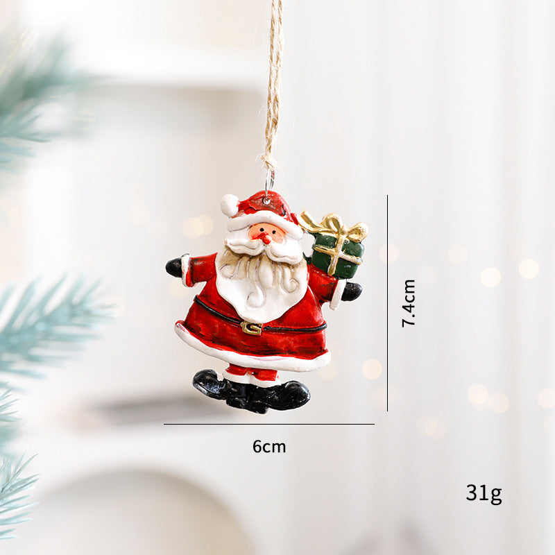 Décorations de Noël Pendant Petit Bonhomme de Pain d'Épice et Bonhomme de Neige pour Seniors