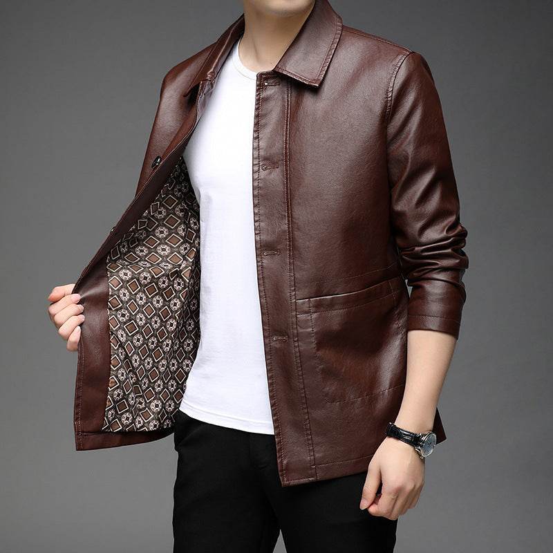 Veste en Cuir Automnale pour Jeunes et Adultes - Allomarc.com