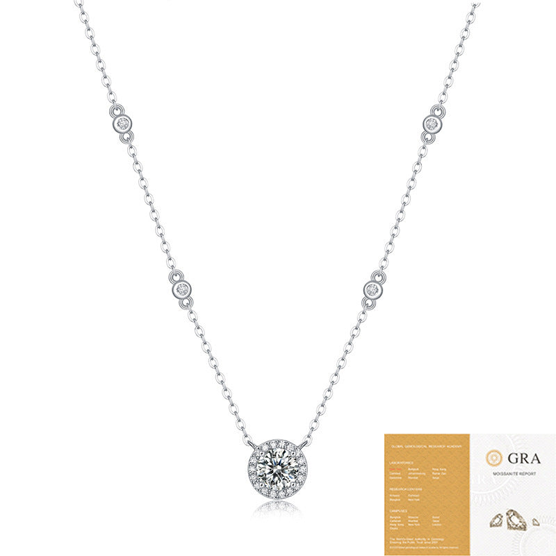 Pendentif Étoile en Argent 925 avec Chaîne Clavicule - Ne S'efface Pas