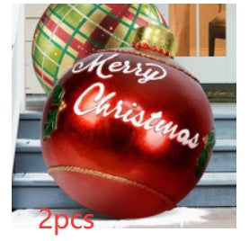 Boule de Noël Gonflable 60CM pour Décoration Extérieure
