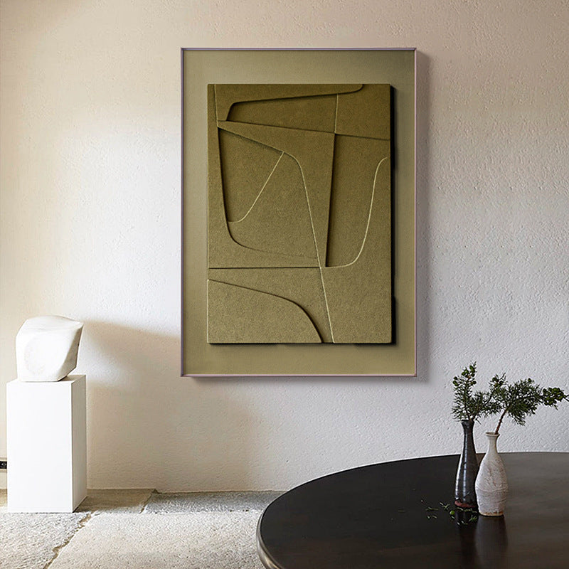 Peinture Suspendue Géométrique Morandi Abstracte en 3D