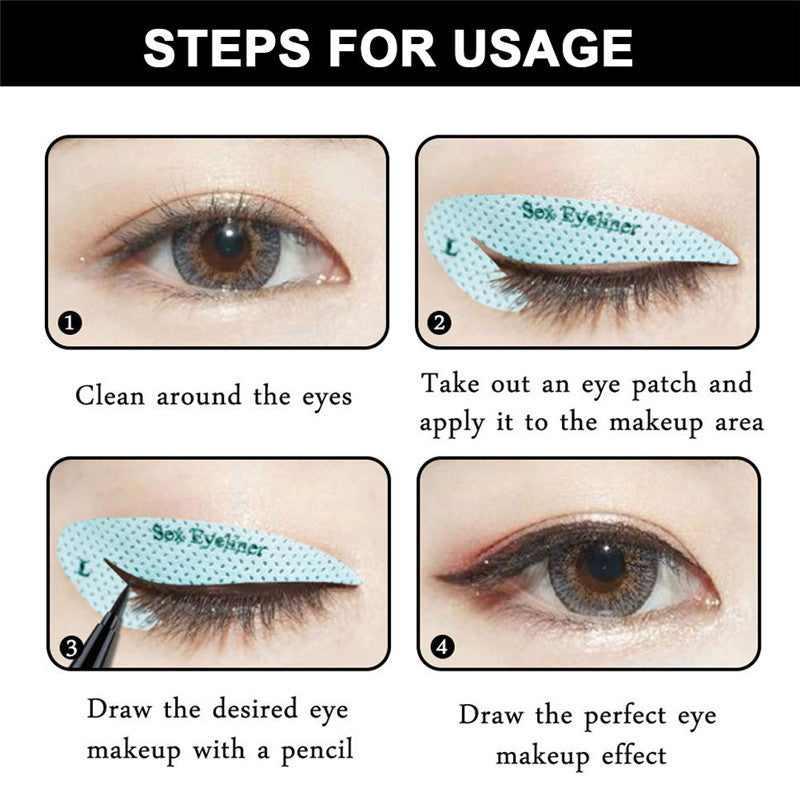 Nouveau Sticker Template de Maquillage pour Yeux