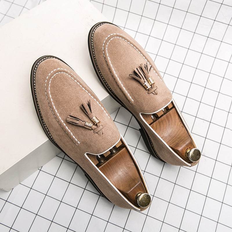 Chaussures de mode en cuir mat pour hommes - Allomarc.com