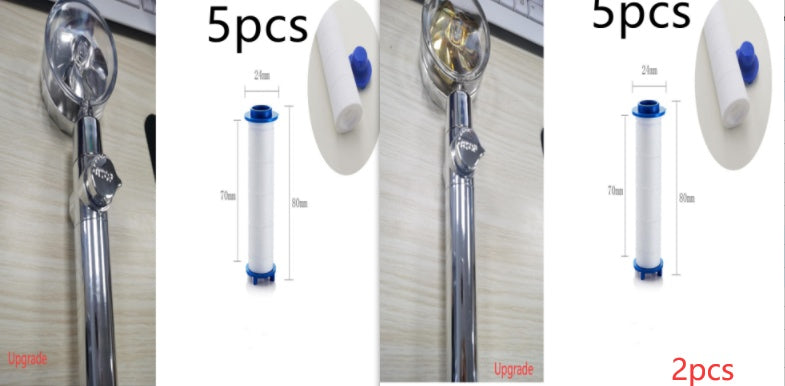 Douchette Turbo Propeller Économiseur d'Eau Haute Pression 360 Degrés avec Extension de Ventilateur