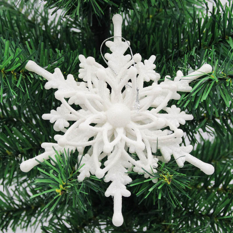 Pendentif de Sapin de Noël en Flocon de Neige