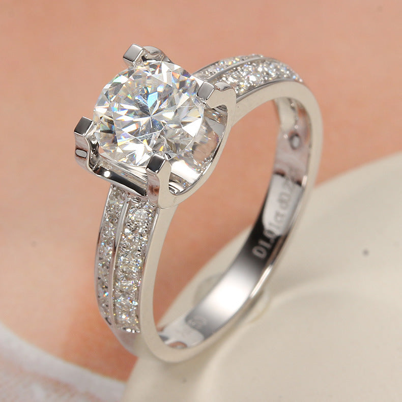 Bague Ouverte en Moissanite pour Femmes - Élégance et Style