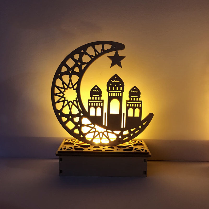 Décoration LED en Bois DIY pour Éid Mubarak - Palais Islamique