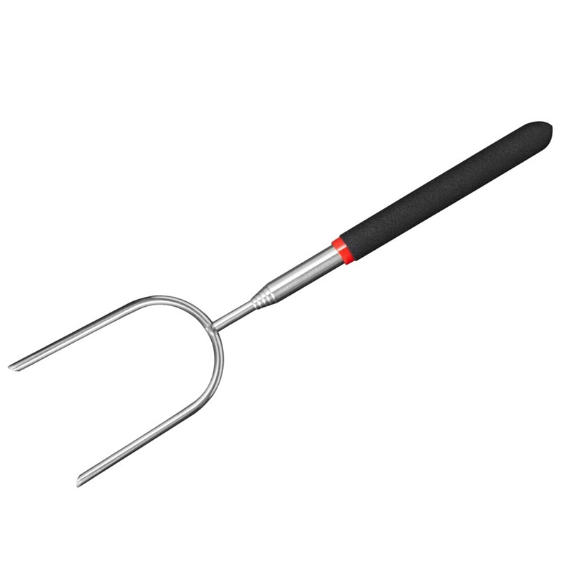 Fourchette de Barbecue Télescopique en Acier Inoxydable pour Extérieur