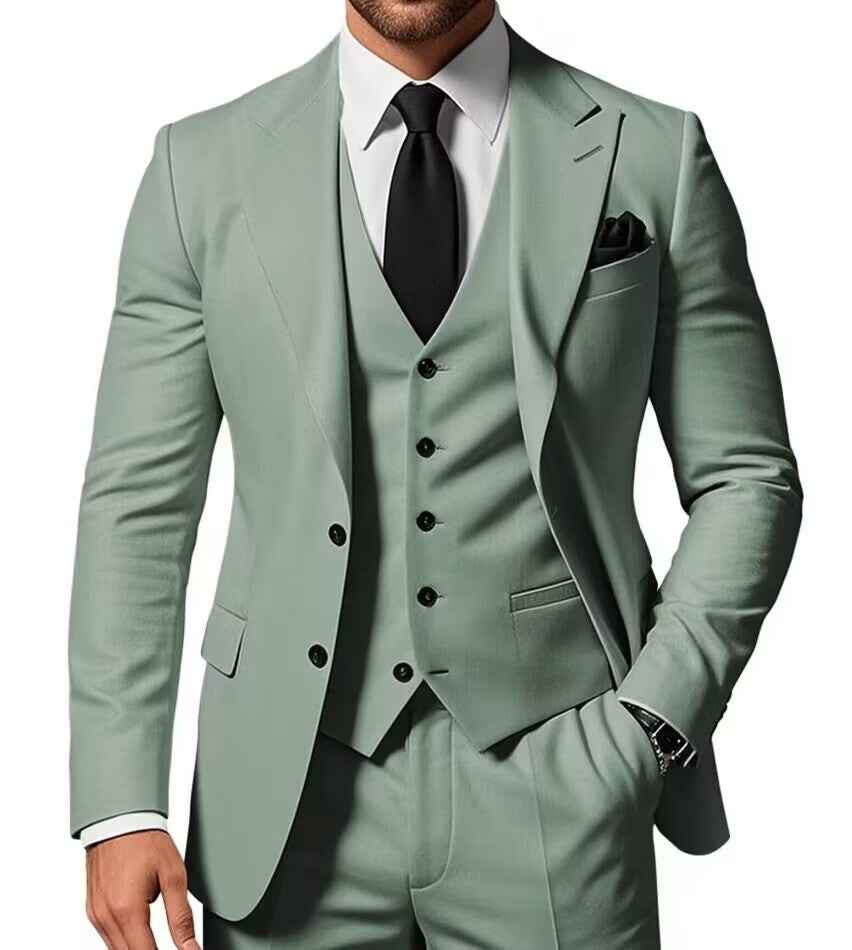 Costume trois pièces homme business casual pour mariage