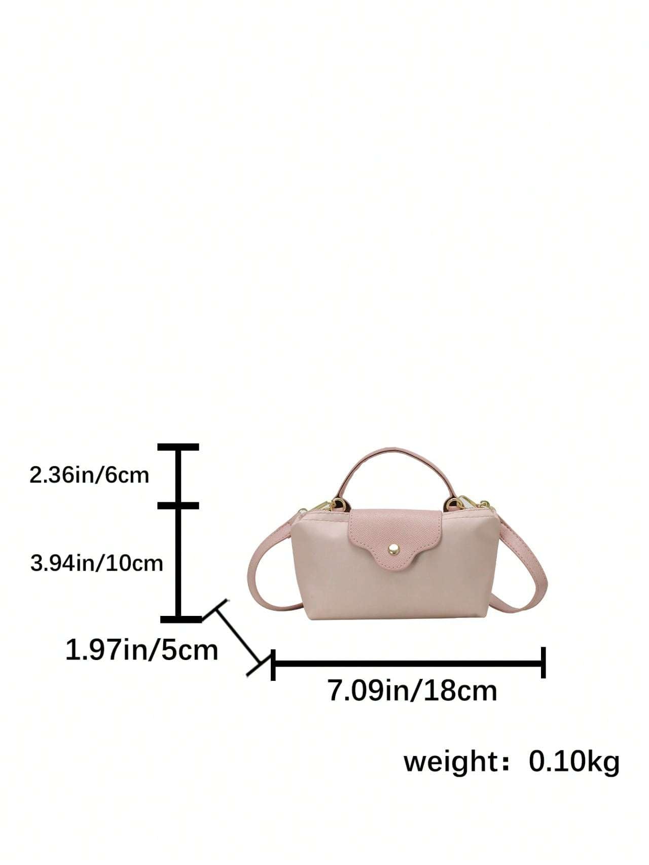 Sac à main femme tendance en couleur unie - Sac bandoulière polyvalent