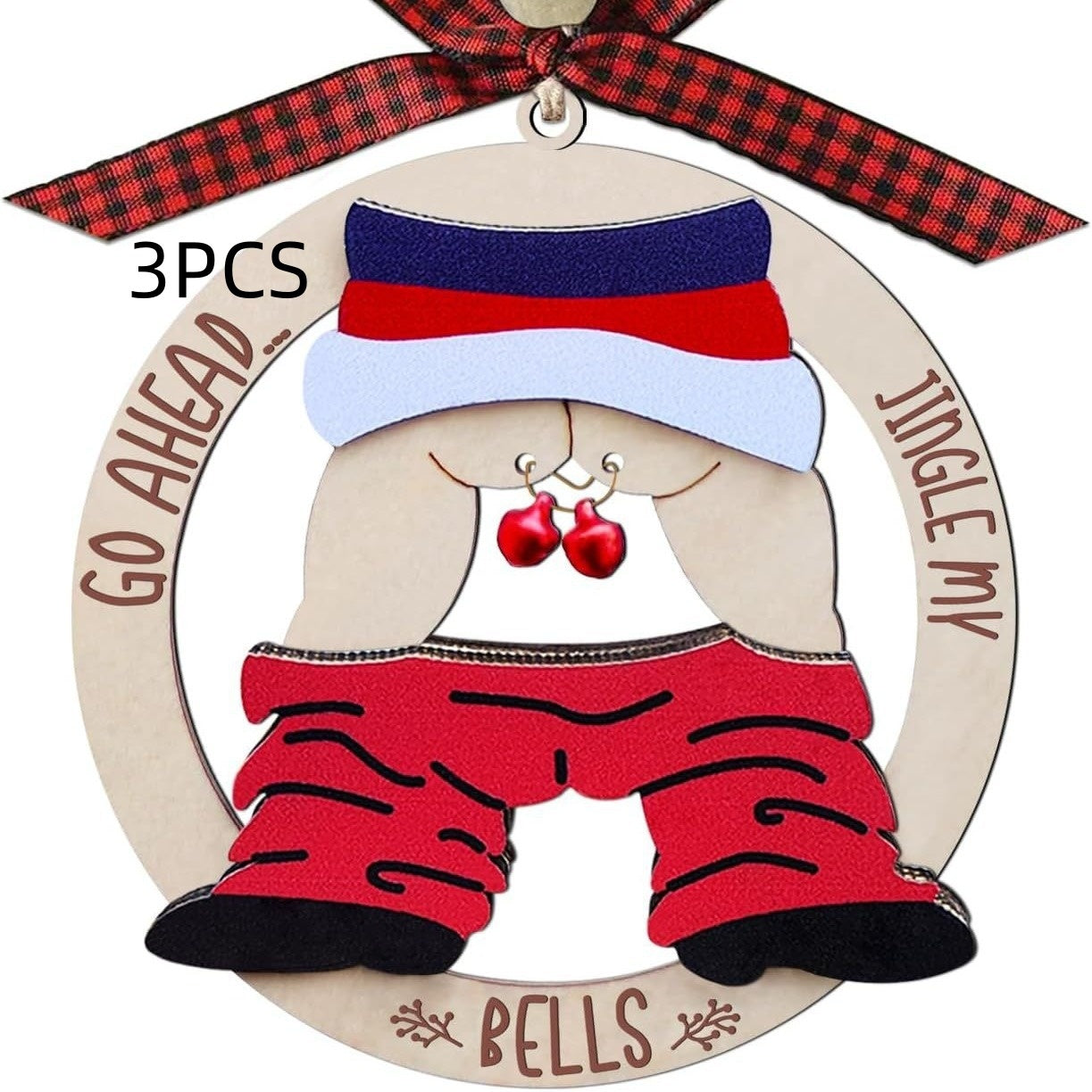 Pendentif en Bois de Cloche pour Décoration de Noël