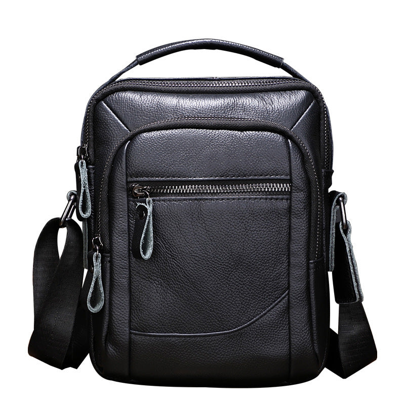 Sac Messager en Cuir Véritable pour Hommes - Multifonctionnel et Élégant