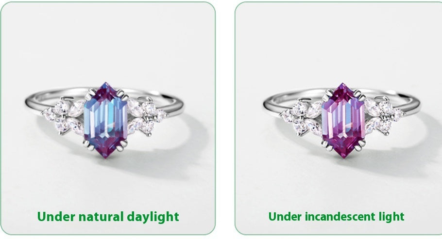 Bague en Pierre Alexander Simple Cultivation pour Femme