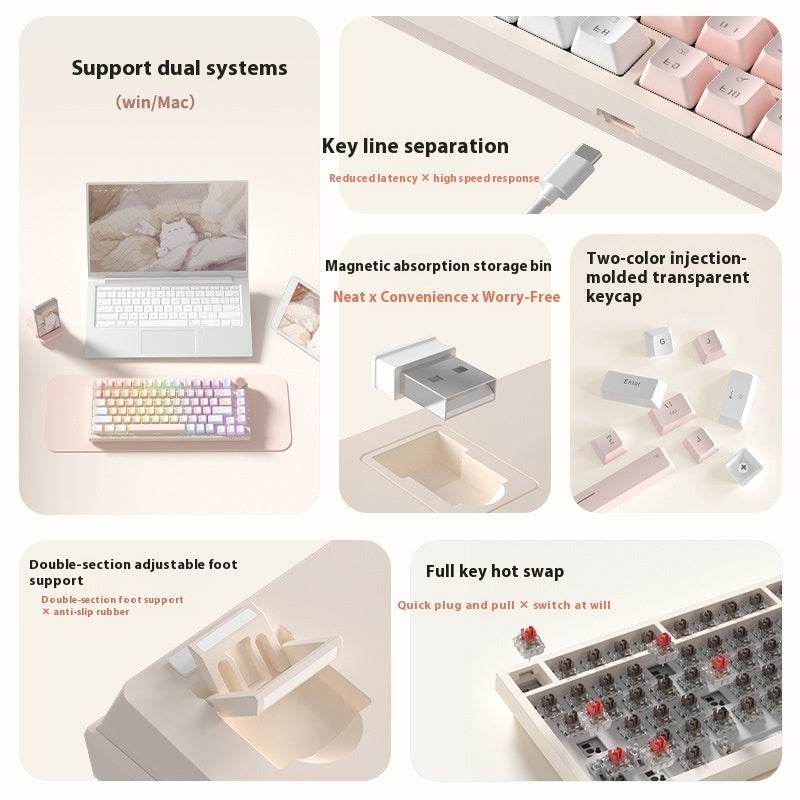 Clavier de Jeu Créatif Couleur pour Bureau à Domicile - Allomarc.com