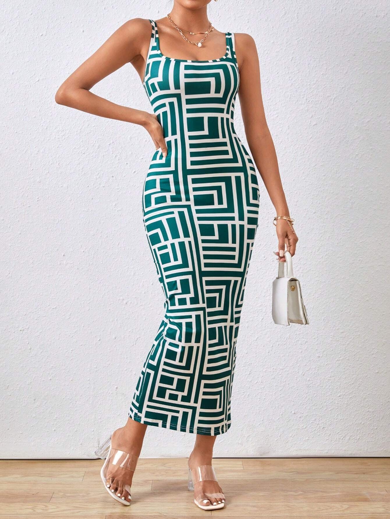 Robe Veste Imprimée à Manches Courtes pour Femme