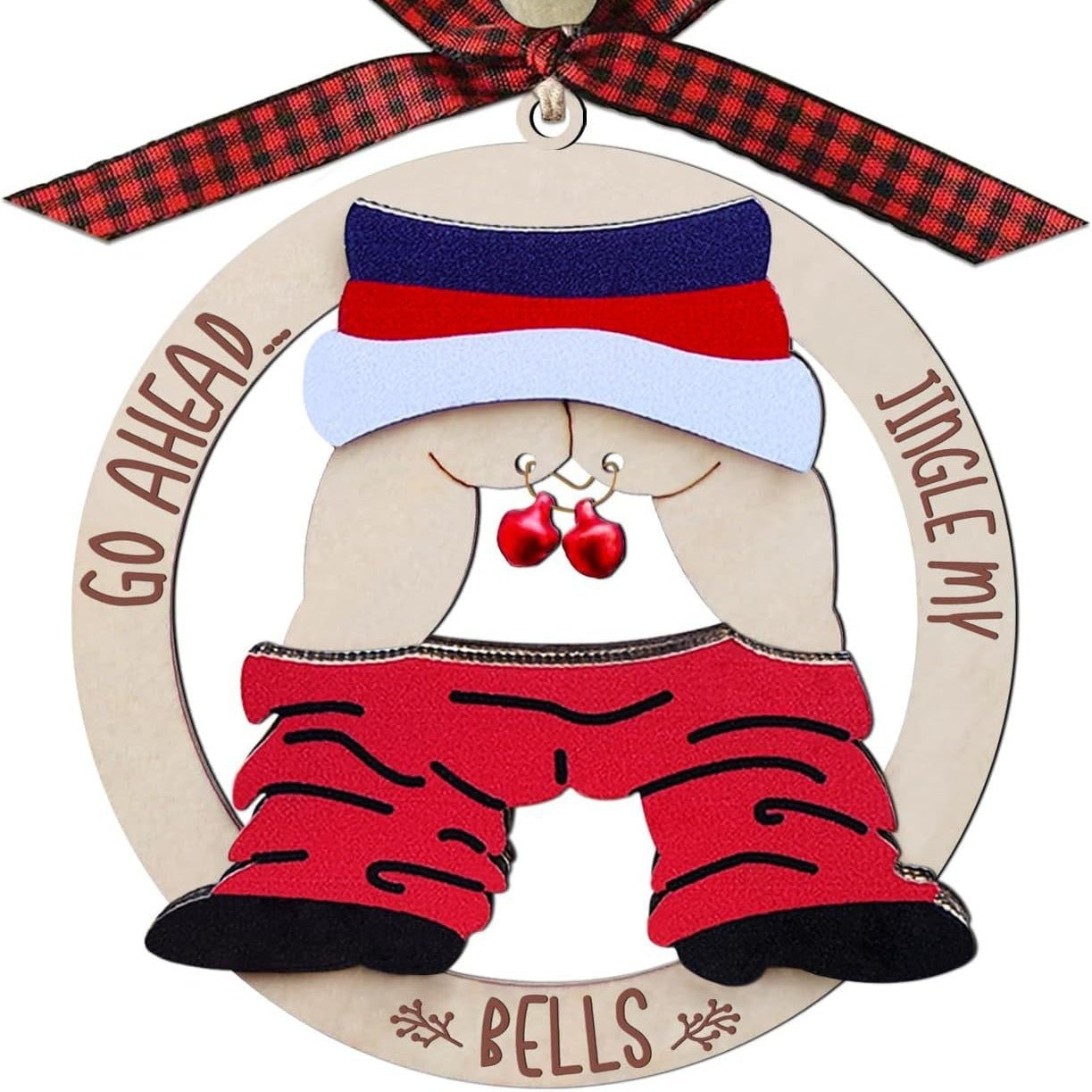 Pendentif en Bois de Cloche pour Décoration de Noël