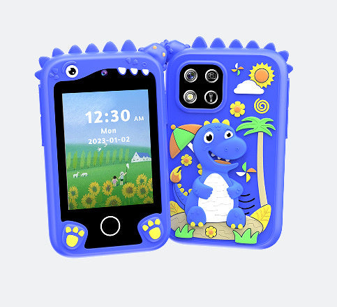 Téléphone Mobile pour Enfants avec Écran Tactile et Double Caméra