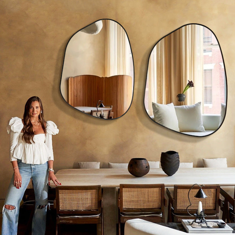 Miroir Décoratif Élégant pour Salle de Bain