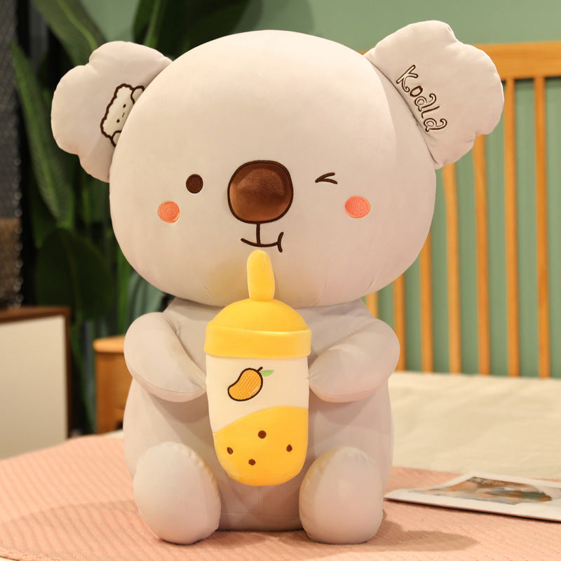 Nouveau Poupée en Peluche Koala avec Tasse de Thé au Lait Doux