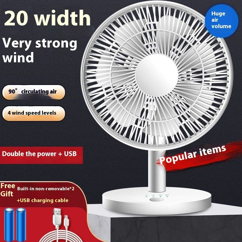 Ventilateur de Bureau et de Dortoir USB Silent Wind Mini Clip