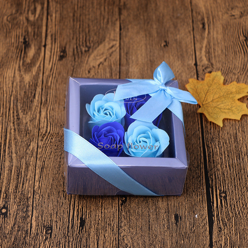 Boîte Cadeau Fleurs en Savon - Idée Cadeau pour la Saint-Valentin et la Fête des Mères