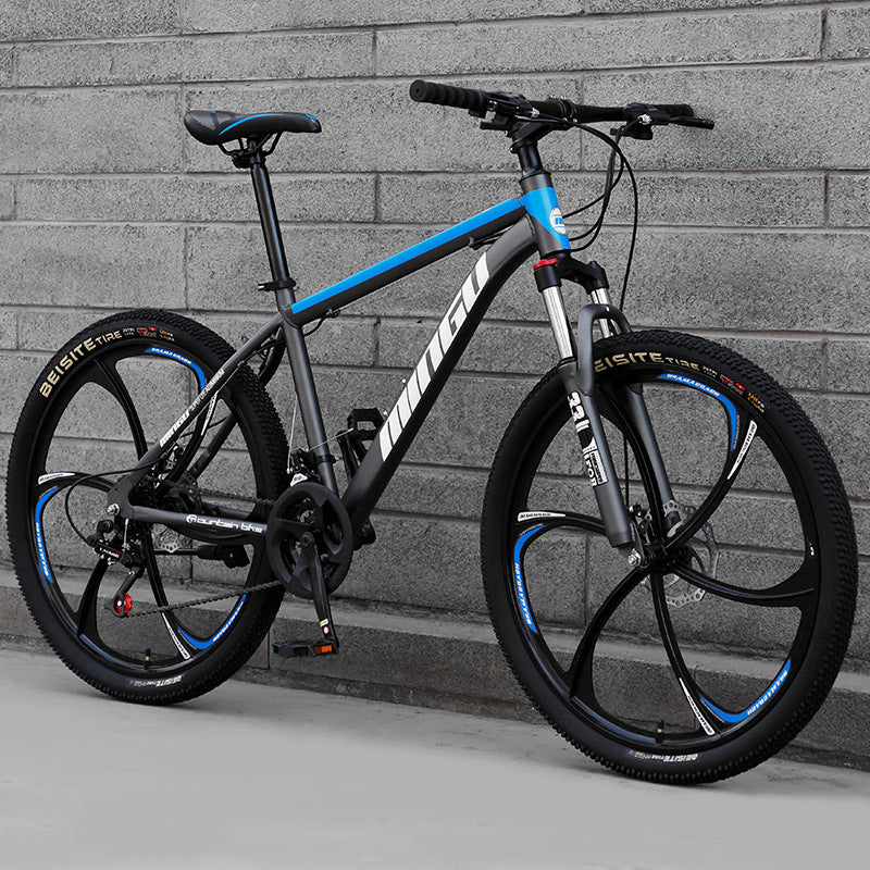 Vélo de montagne 24/26 pouces avec frein à disque et absorption de chocs
