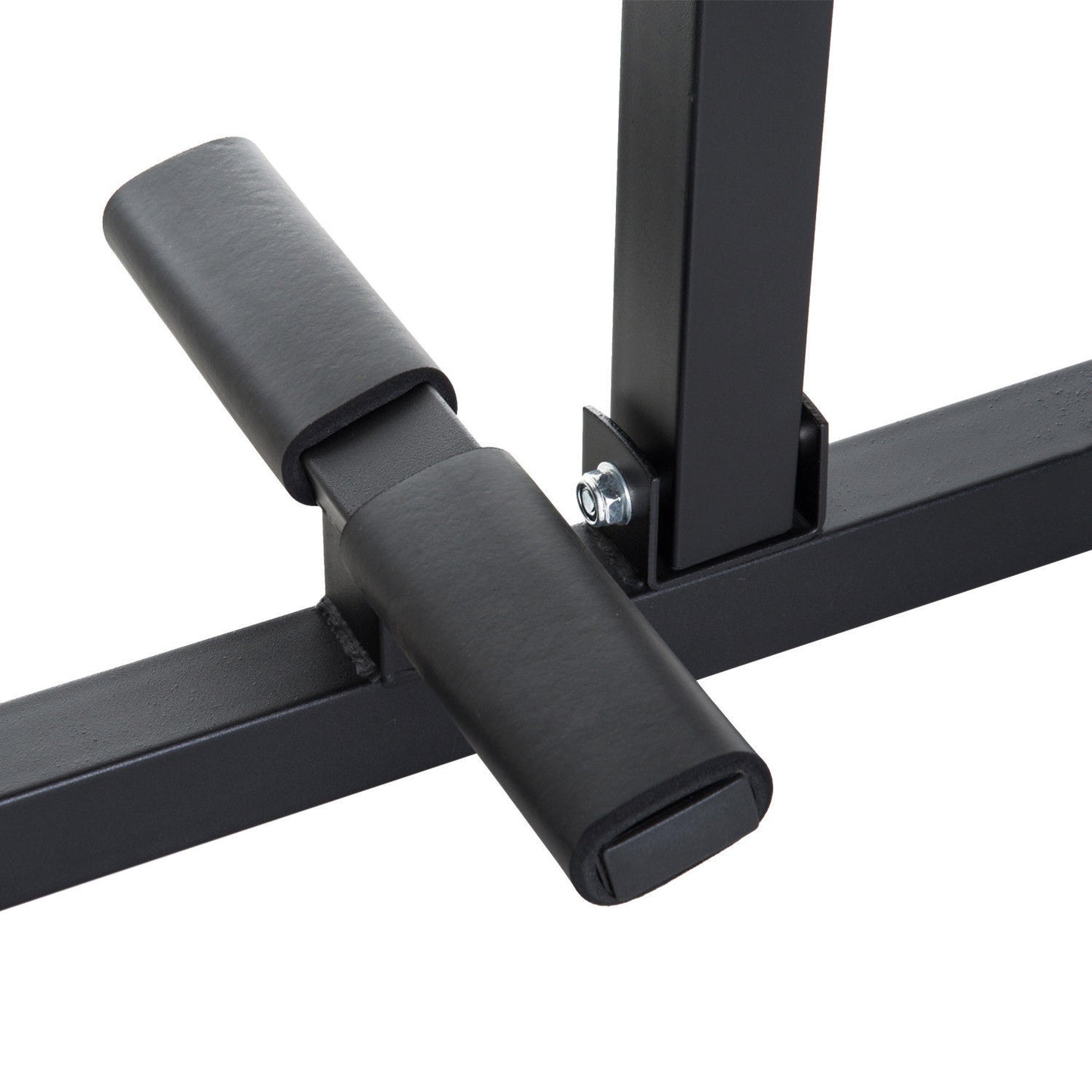 Machine de Presse à Jambes et Élévateur de Mollets Réglable en Acier - Noir