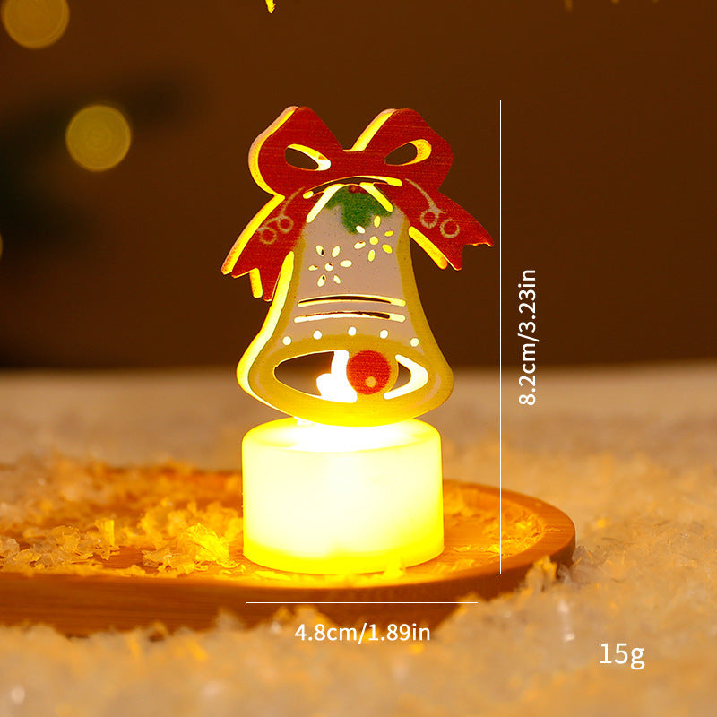 Lumière Électronique LED en Bougie de Noël pour Décoration de Sapin Créative
