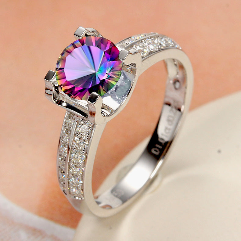 Bague Ouverte en Moissanite pour Femmes - Élégance et Style
