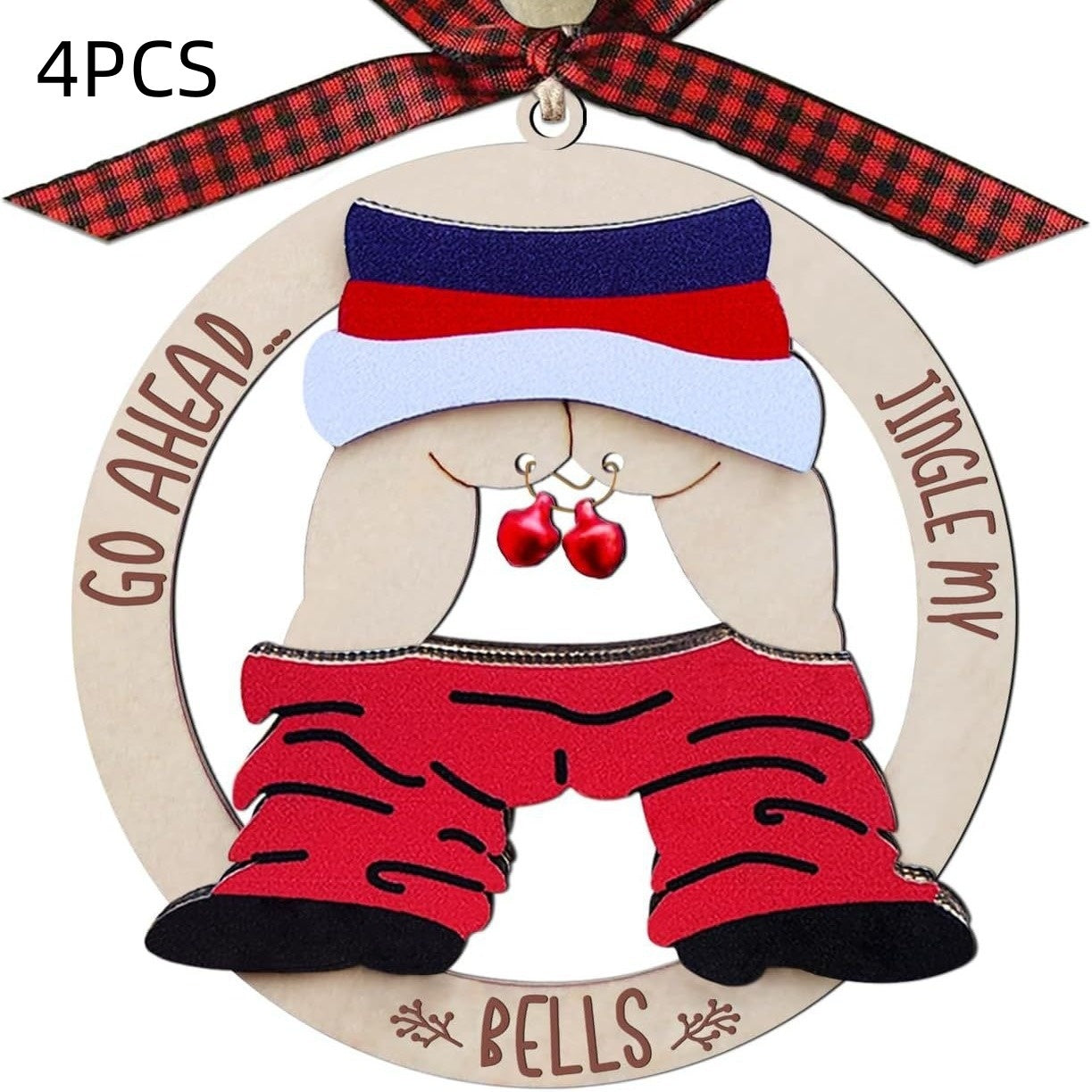 Pendentif en Bois de Cloche pour Décoration de Noël