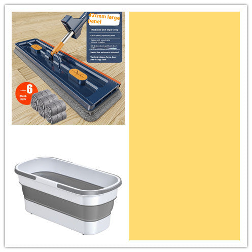 Nouveau Mop Plat Large Style 360° Rotation - Parfait pour Tous Types de Sols