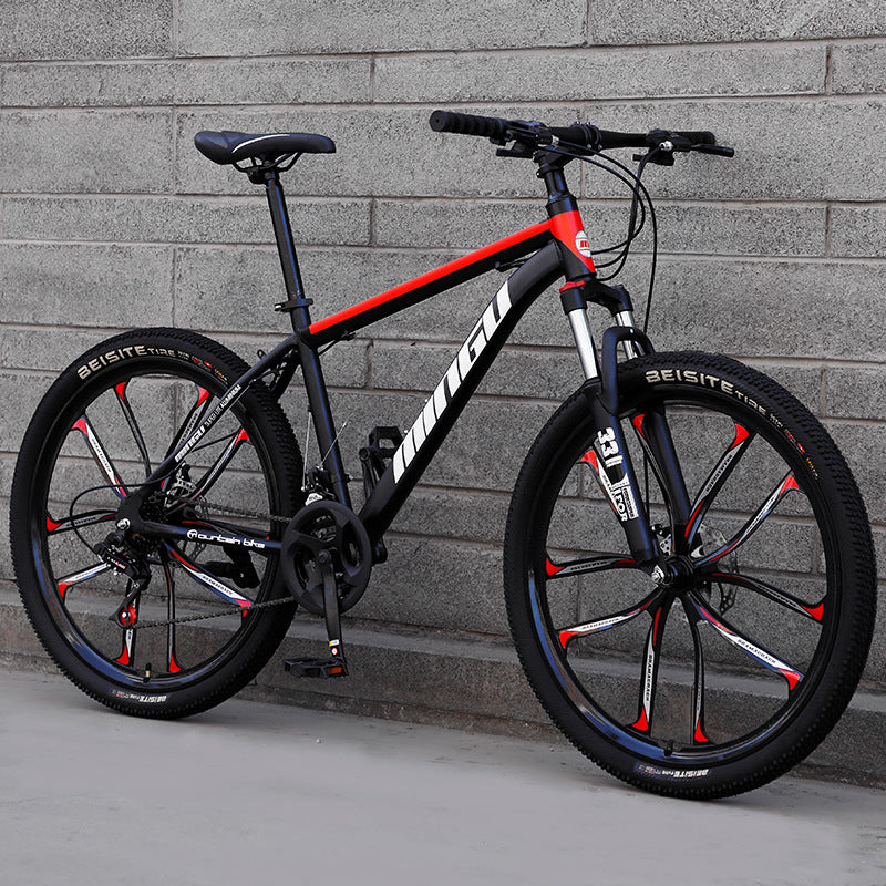 Vélo de montagne 24/26 pouces avec frein à disque et absorption de chocs