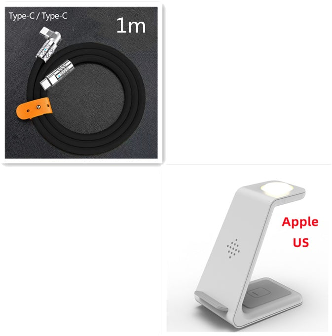 Station de Charge Sans Fil 3 en 1 - Support de Charge Rapide pour Téléphone