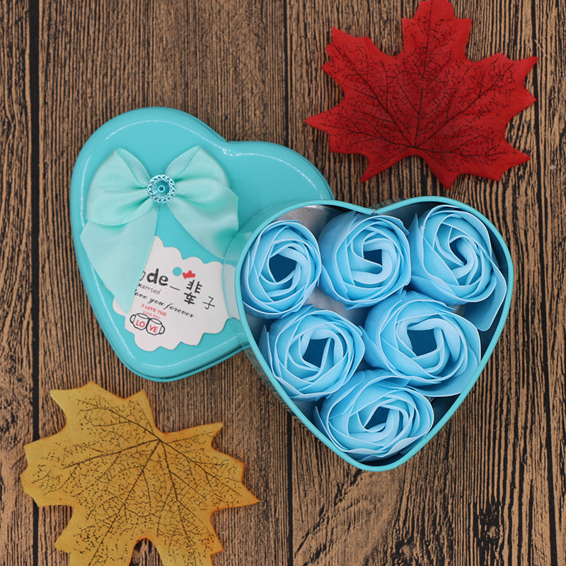 Boîte Cadeau Fleurs en Savon - Idée Cadeau pour la Saint-Valentin et la Fête des Mères