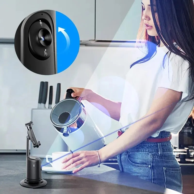 Stabilisateur Gimbal AI Intelligent avec Suivi de Visage 360° pour Smartphone