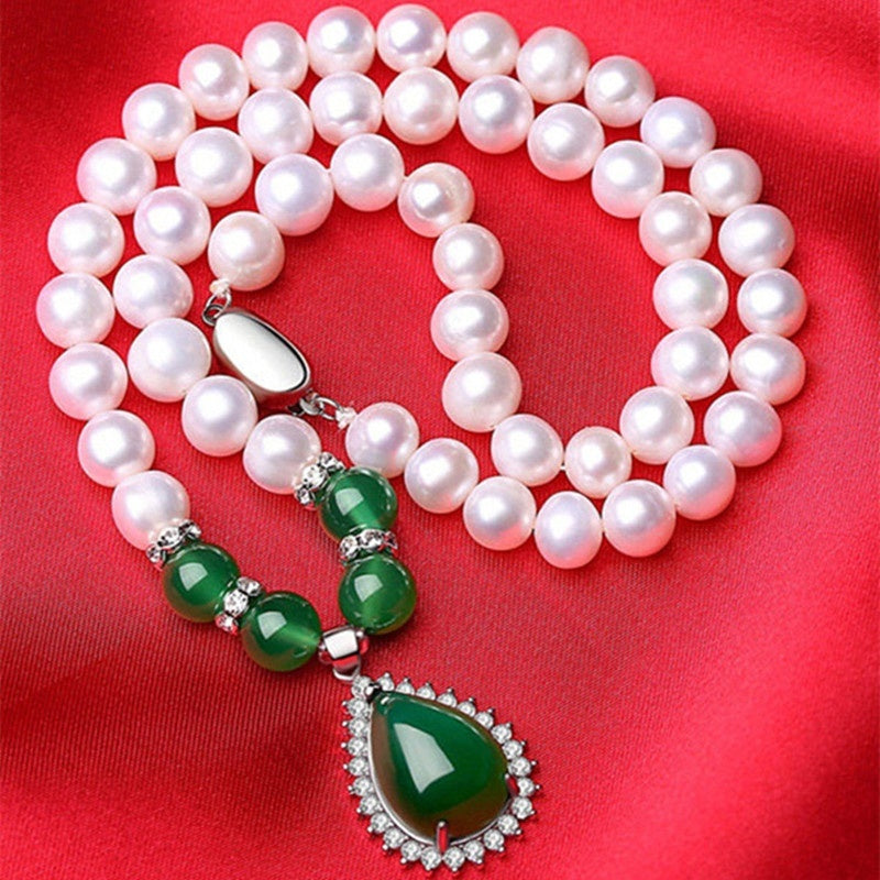 Collier en Perles de Coquillage en Argent 925