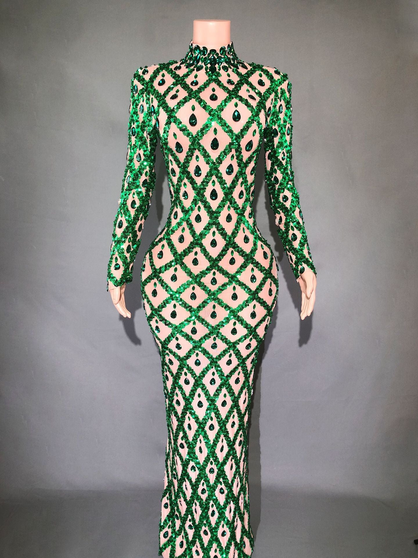 Robe de Soirée Éblouissante en Strass pour Femmes