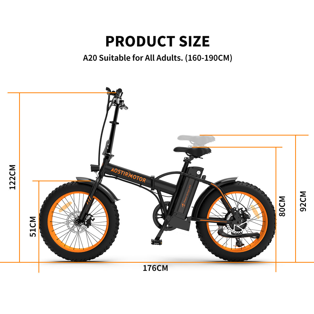 Vélo Électrique Pliant 36V 500W Fat Tire 20x4.0 Pouces, Batterie Lithium 13AH, Frein à Disque FR & Écran LCD 866