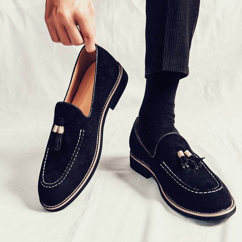 Chaussures de mode en cuir mat pour hommes - Allomarc.com