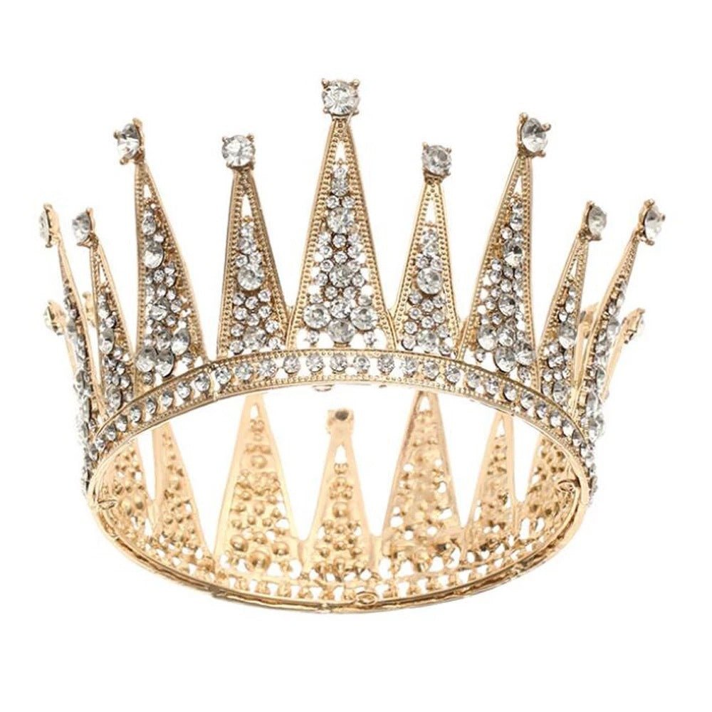 Accessoires de Mariée en Alliage avec Couronne en Diamant Creuse - Allomarc.com