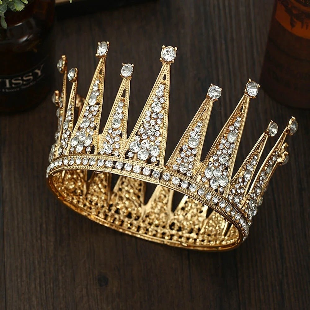 Accessoires de Mariée en Alliage avec Couronne en Diamant Creuse - Allomarc.com