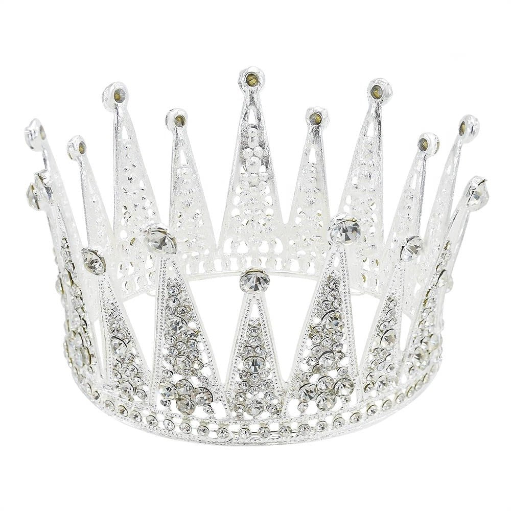 Accessoires de Mariée en Alliage avec Couronne en Diamant Creuse - Allomarc.com